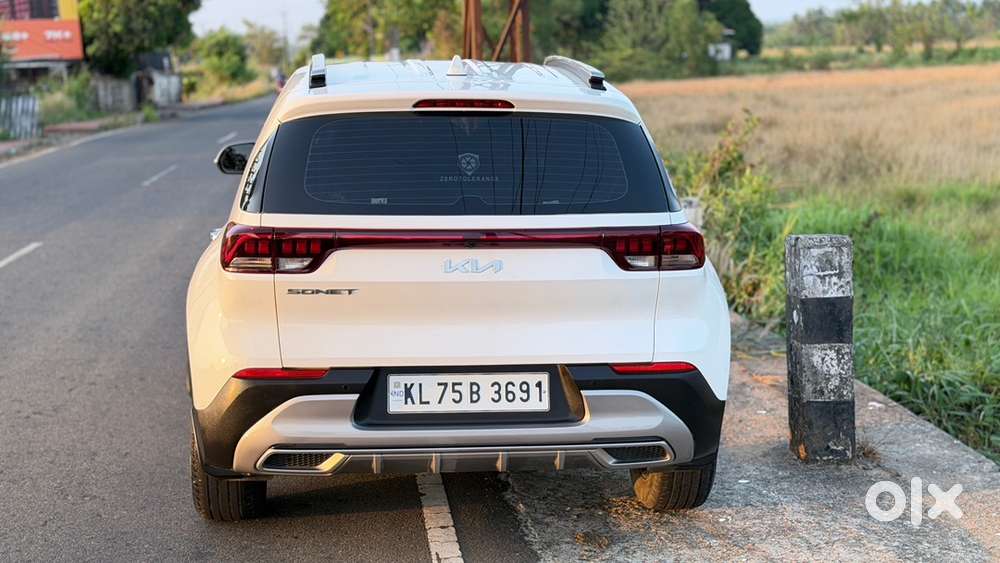 Kia Sonet Htx Diseal 2021 White Sunroof