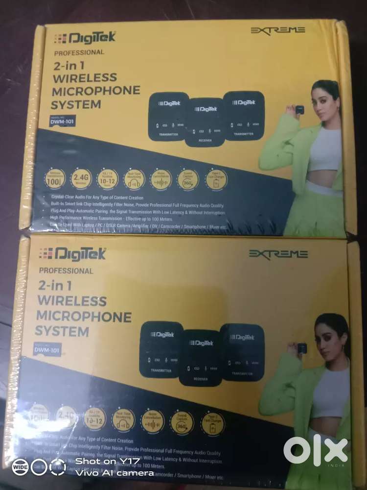 Digitek professional mic 2 in 1 wireless microphone offer price