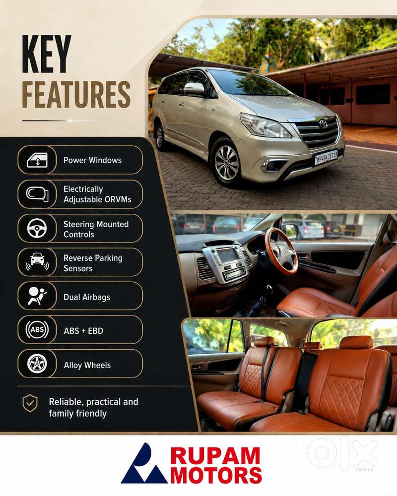 Toyota Innova 2.5 Vx 8 Str, 2015, Diesel