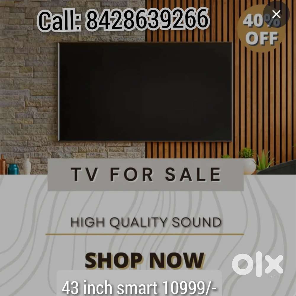 Colourful pictures 43 Inch smart frameless LED TV just 10999 only