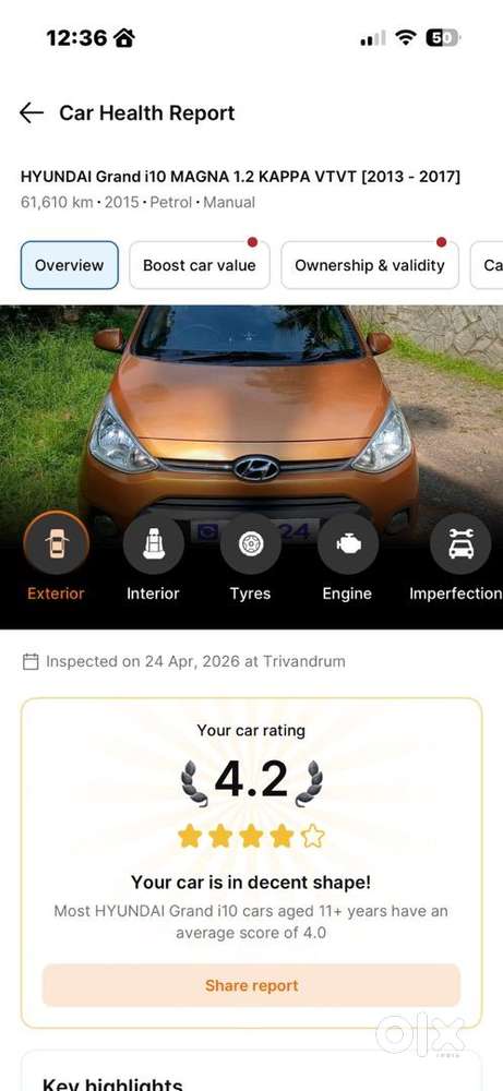 Hyundai Grand I10 2015 Petrol Well Maintained