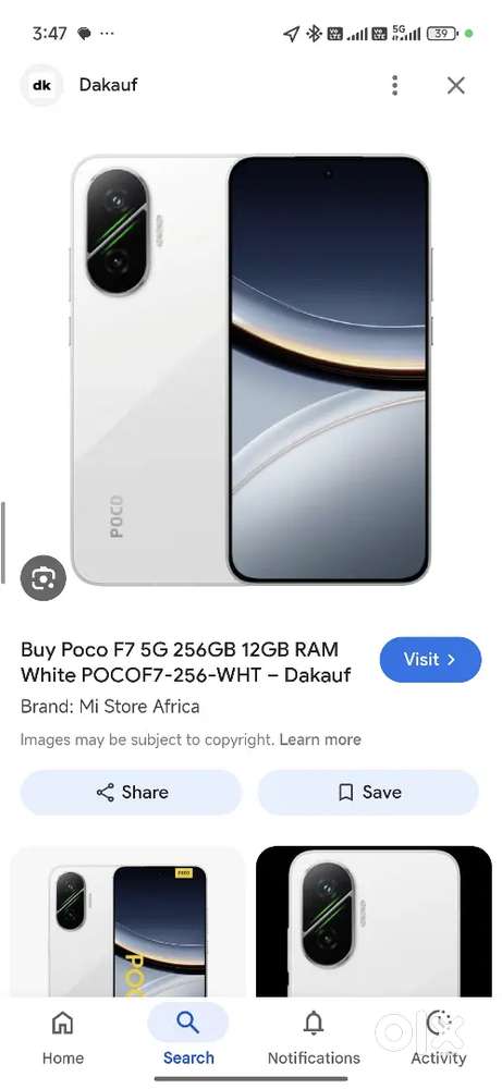 Poco f7 12gb ram 256 gb rom brand new mobile - Mobile Phones