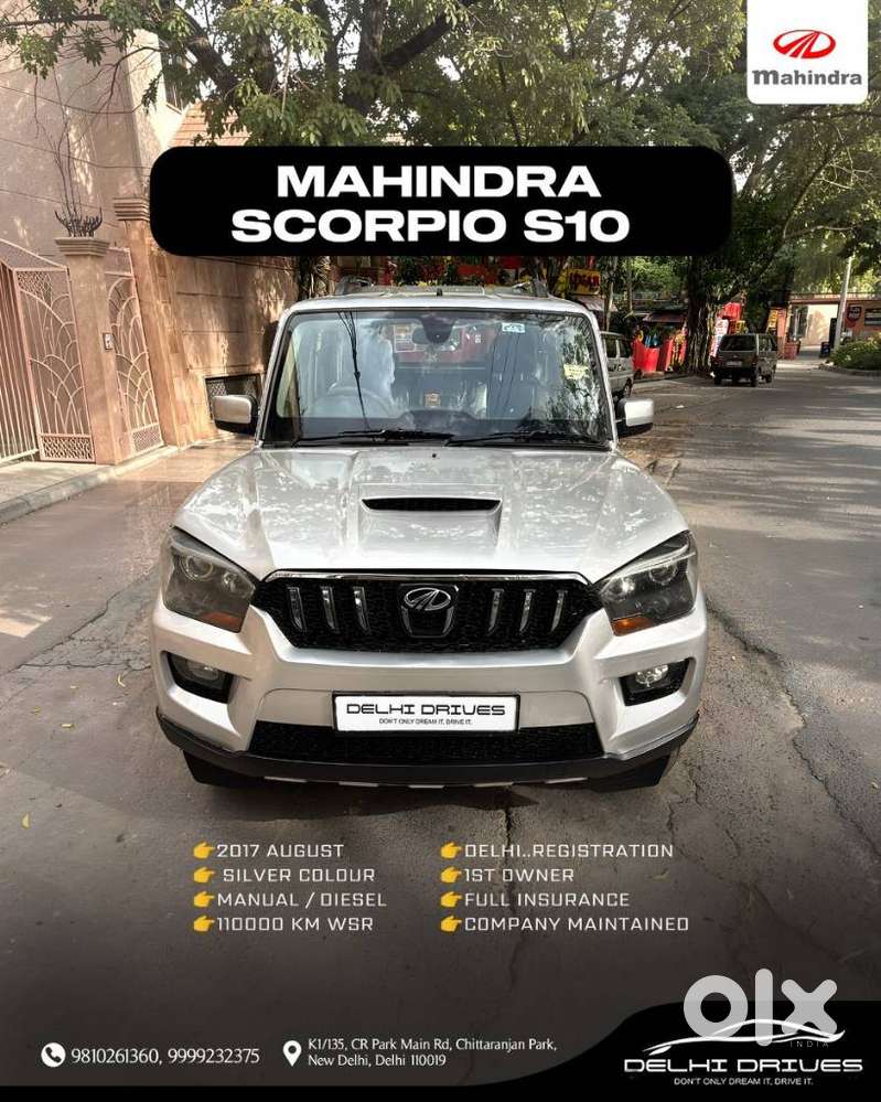 Mahindra Scorpio S10, 2017, Diesel