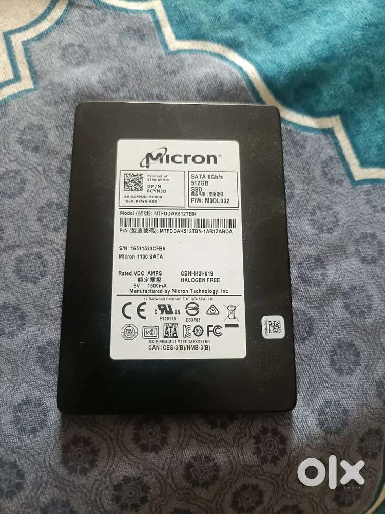 SSD 512 GB and 120 GB
