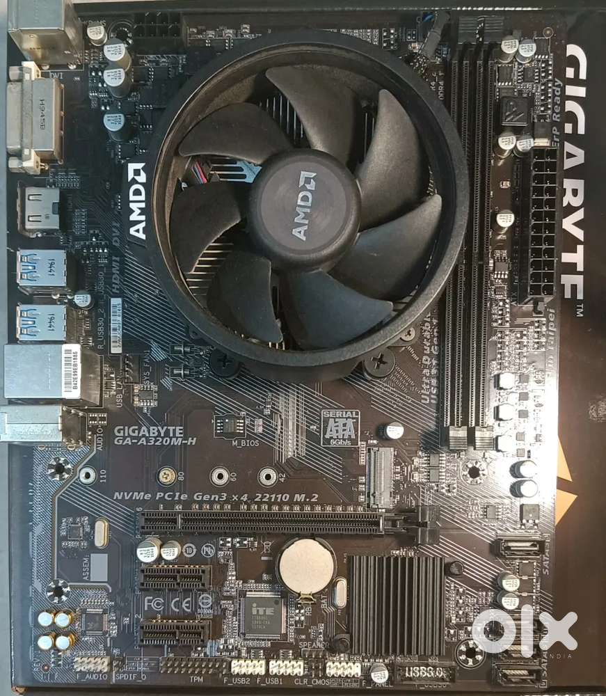 Ryzen 3200G Gigabyte A320M-H Motherboard Combo Mint Condition