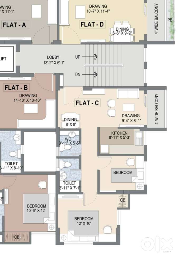 2 BHK for sell in gated communitu