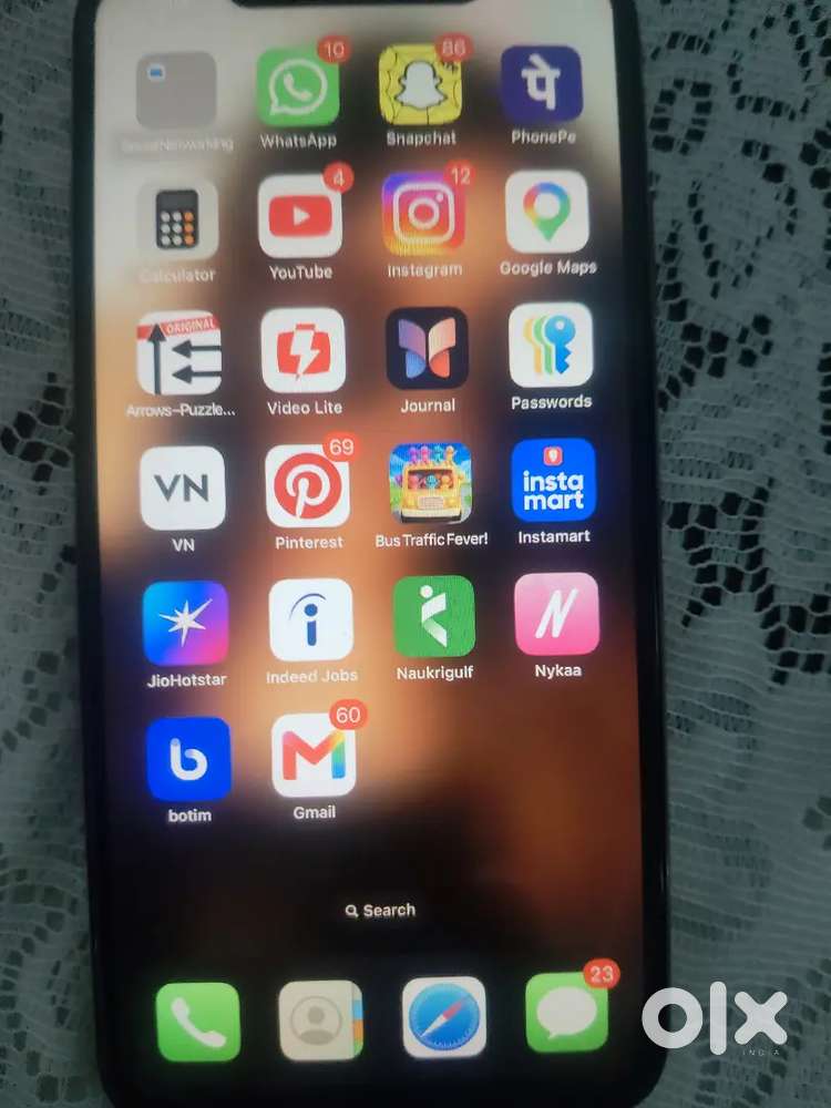 Nothing just it's screen is damaged