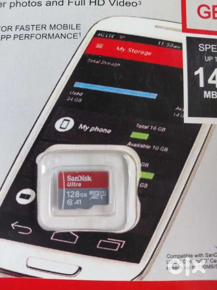 SanDisk Ultra 128GB Memory Card &ndash; Unused