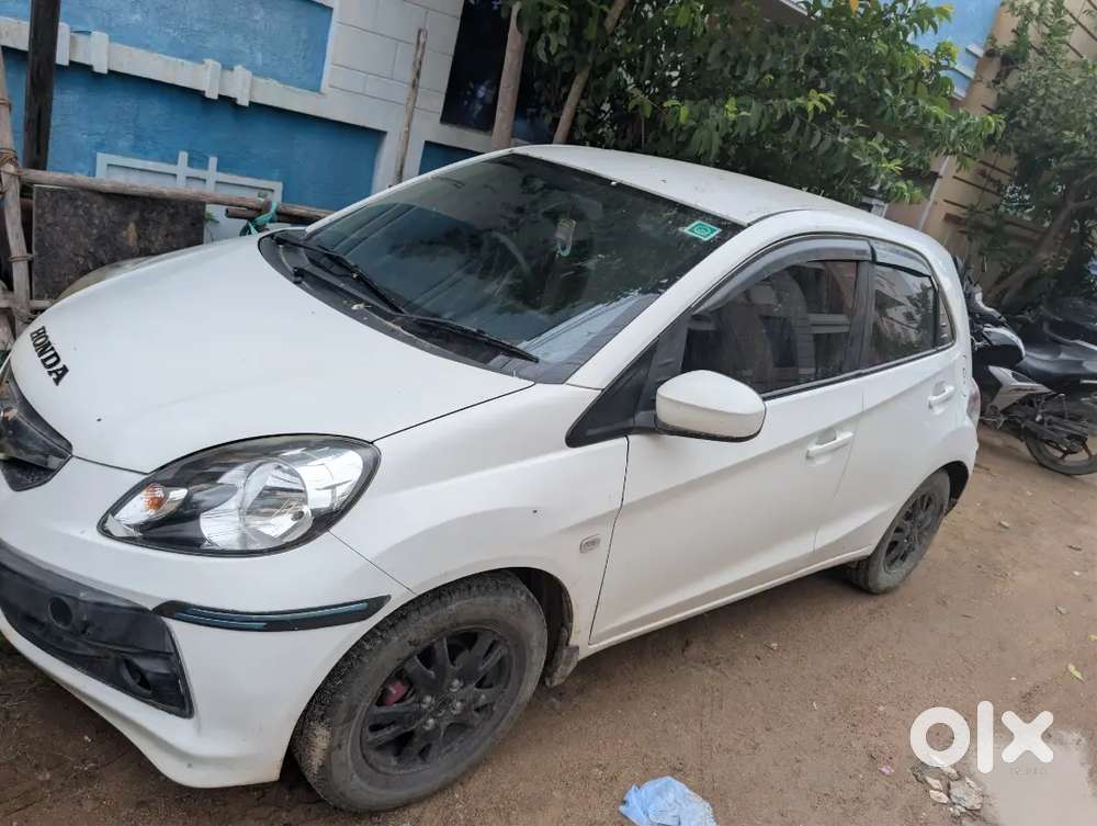 Honda Brio White Colour With Black Mag Wheels