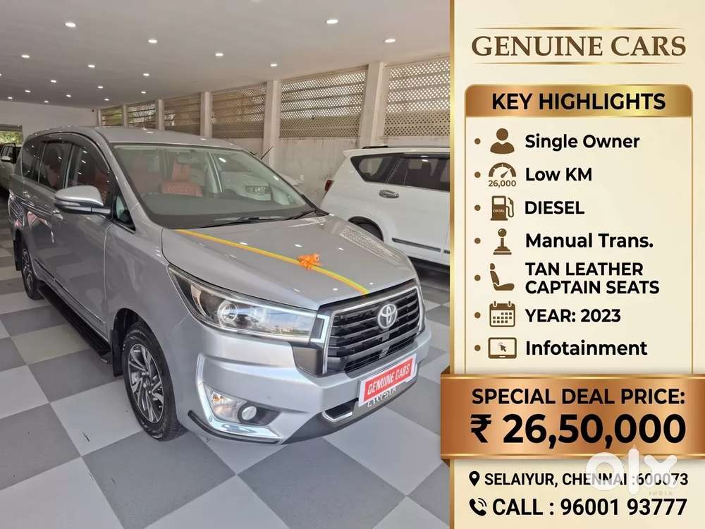 Toyota Innova Crysta [2020-ongoing] 2.4 Vx 7 Str, 2023, Diesel