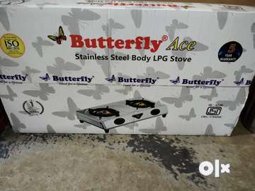 BUTTERFLY ACE STAINLESS STEEL BODY LPG STOVE 2 BURNER Kitchen Other Appliances 1781538918