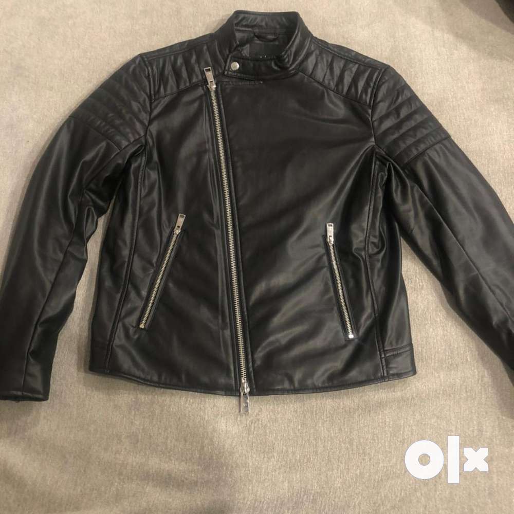 Armani exchange leather clearance jacket mens