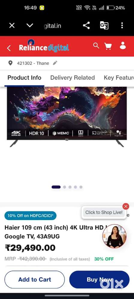 32 43 55 SAMSUNG LG SONY LED TV AVAILABLE WITH WARRANTY