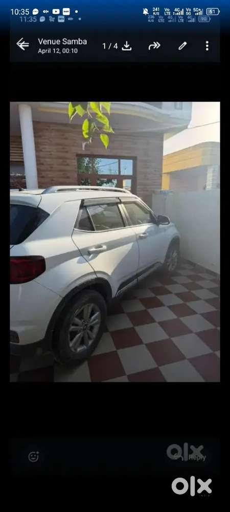 Hyundai Venue Petrol 2021 With Alloy Wheels 16 Inch Tyres, Led Screen