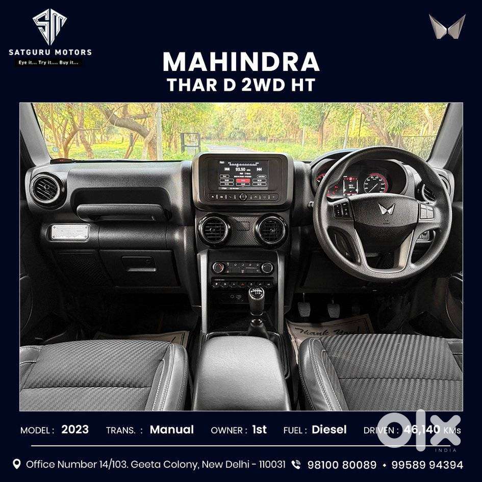 Mahindra Thar Lx Hard Top Diesel Mt Rwd, 2023, Diesel