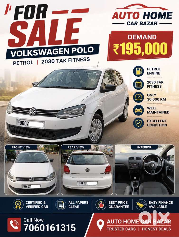 Volkswagen Polo Petrol Comfortline 1.2l, 2010, Petrol