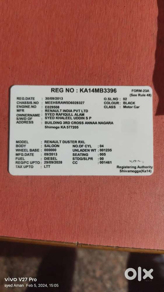 Renault Duster Rxl Pack 85 Diesel, 2013, Diesel