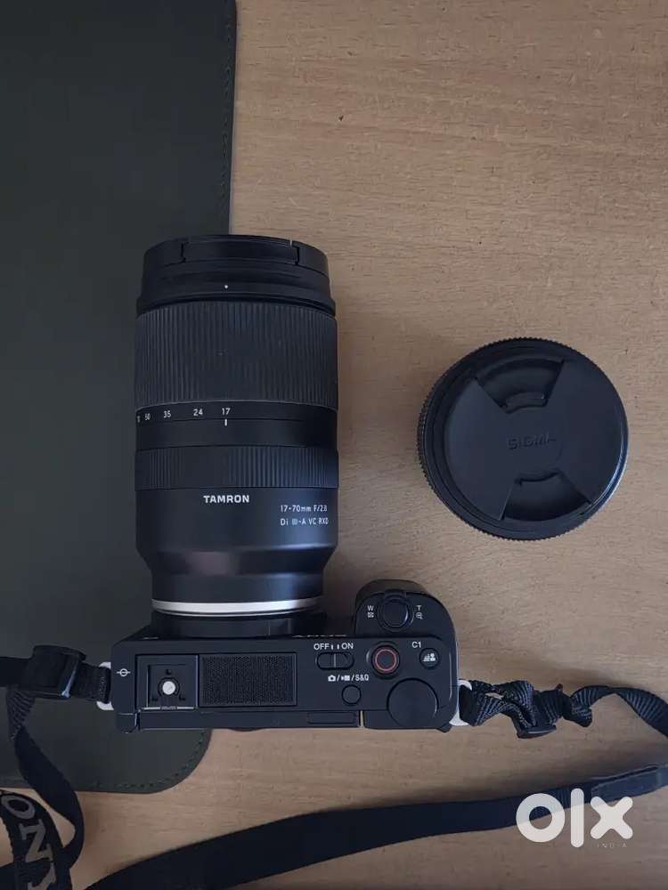 Sony Zv e-10 with Sigma 30mm f1.4 and Tamaron 17-70 f2.8