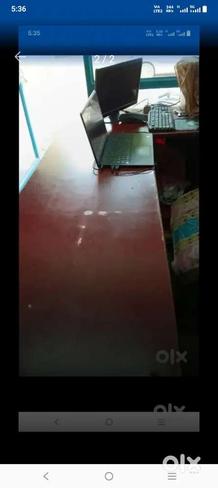 L shape big counter for shop or workshop