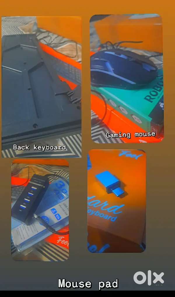 Keyboard combo set new 1 time uses best sell