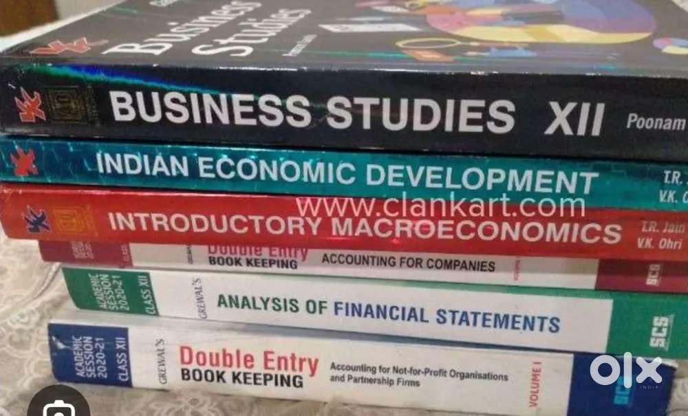12 classcommerce reference books set of all subject like economics ,b
