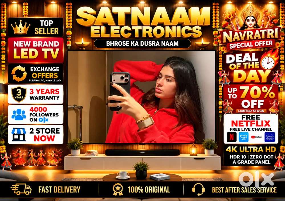 43 Q-LED TV 3 YEARS WARRANTY HDR 10 ZERO DOT TECNOLOGY WITH WARRANTY
