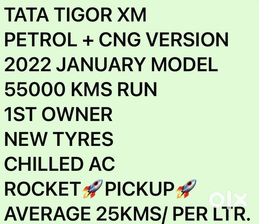 Tata Tigor 1.2 Revotron Xm Cng, 2022, Cng & Hybrids