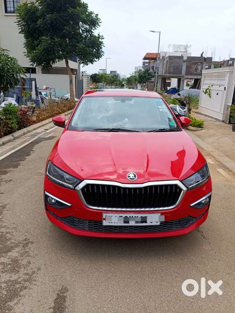 Skoda Slavia 1.0 Tsi Style Mt | Turbo Petrol | 2022 Model | Flash Red