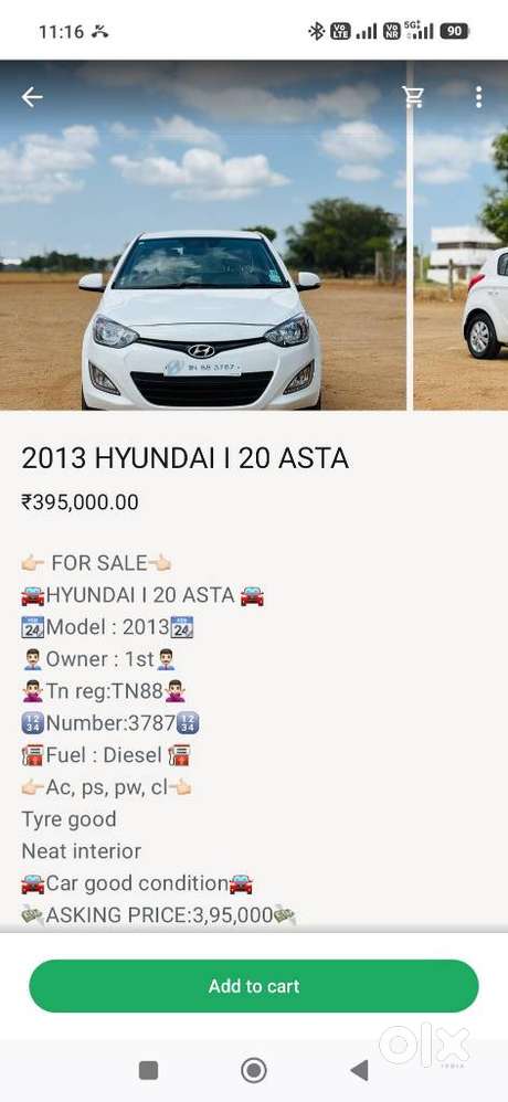 Hyundai I20 1.4 Asta Option, 2013, Diesel