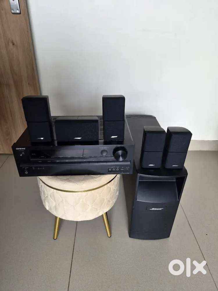 Onkyo amplifier with bose sound system