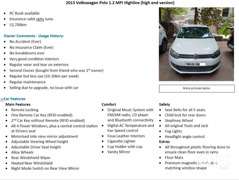 Volkswagen Polo 2013 Highline For Sale