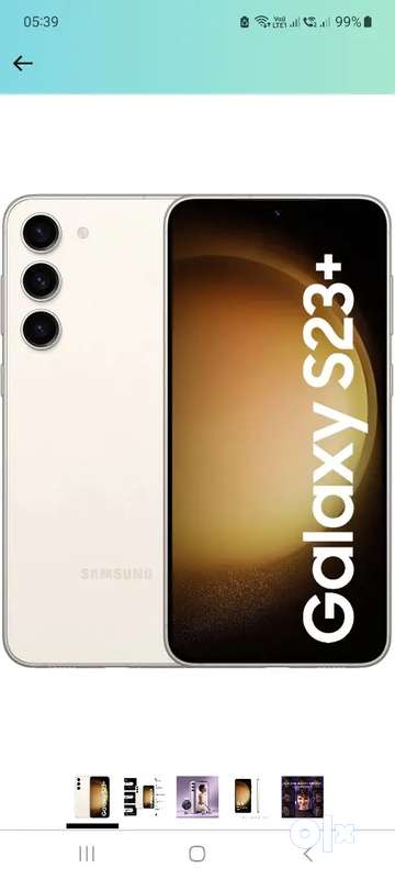 Samsung Galaxy S23 Plus 5G (Cream, 8GB, 256GB Storage) 