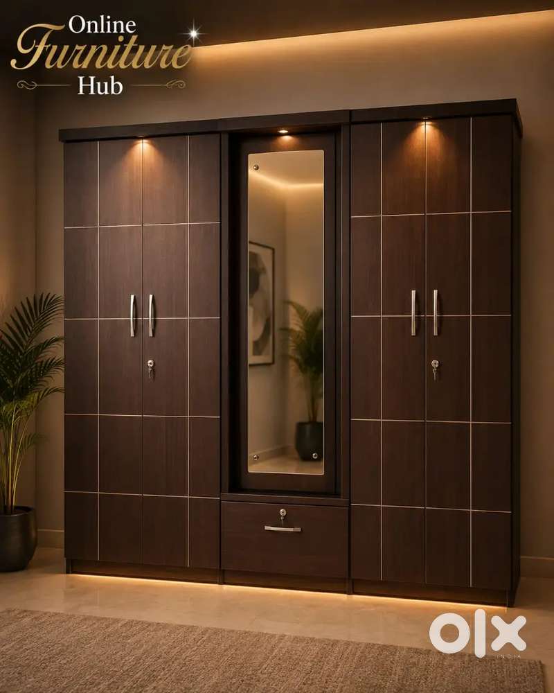 5 doors cupboard with dressing table