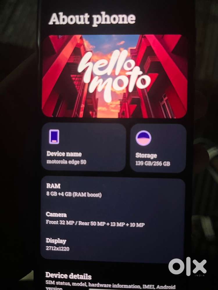 Motorola edge 50 1 year old phone