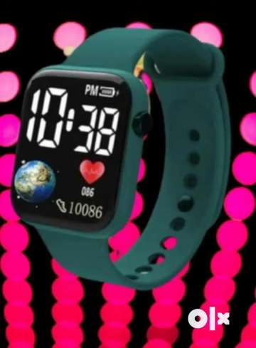 Rectangular best sale digital watch