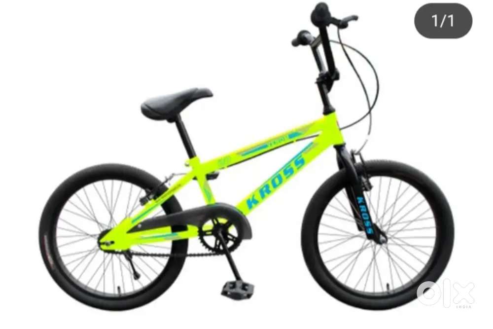 Kross Venom 20T BMX Fluorescent Green/Neon Silver Kids Bicycle
