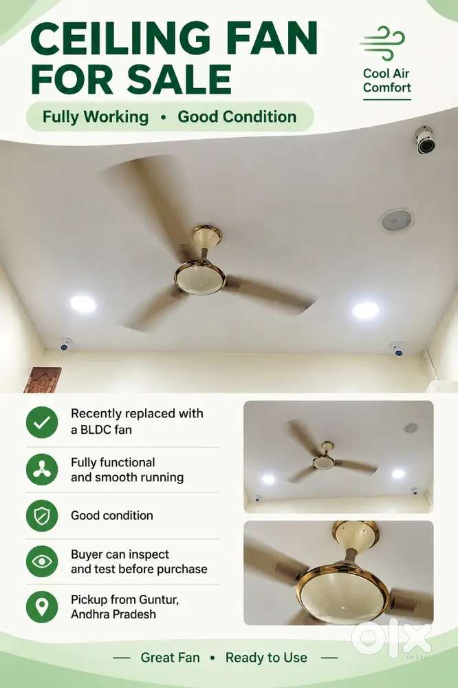 Crompton HIGHSPEED AUR celeing 1200mm fan premium look and quality.