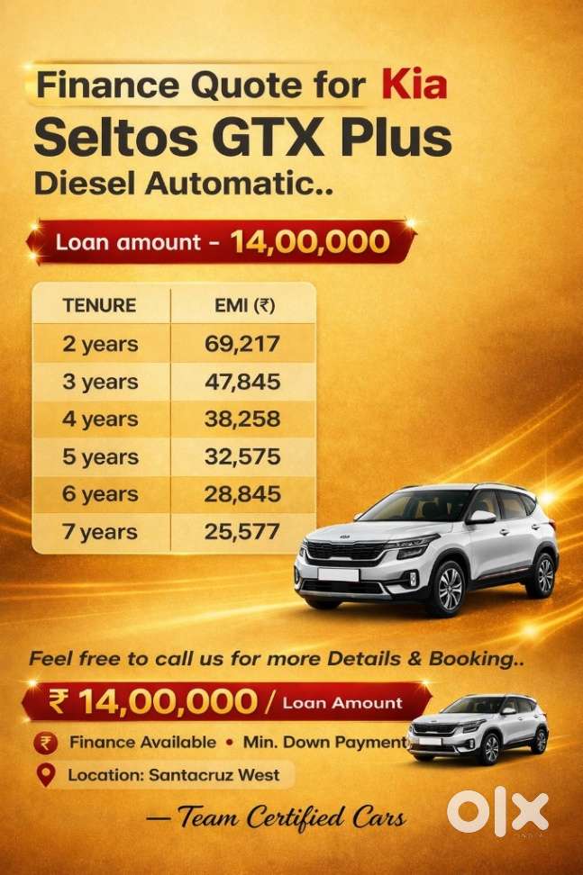 Kia Seltos 1.5 Gtx+ Diesel At Dual Tone, 2023, Diesel