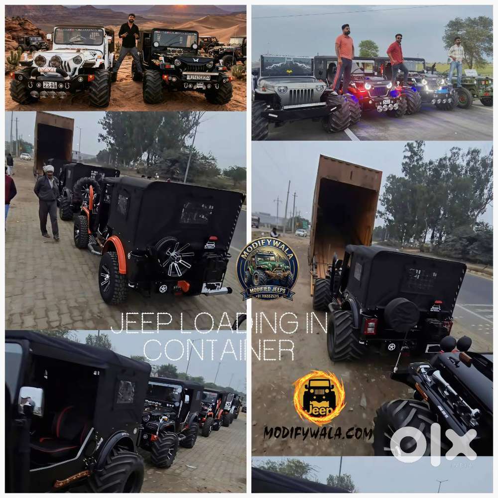 Open Modified Jeep  Mahindra Di Turbo  Delivery To Hyderabad