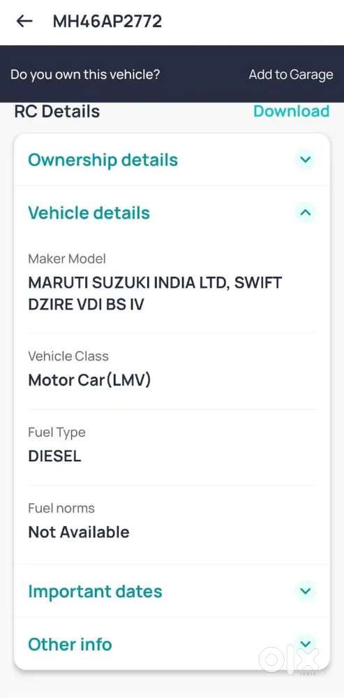 Maruti Suzuki Dzire 2015 Diesel 130000 Km Driven
