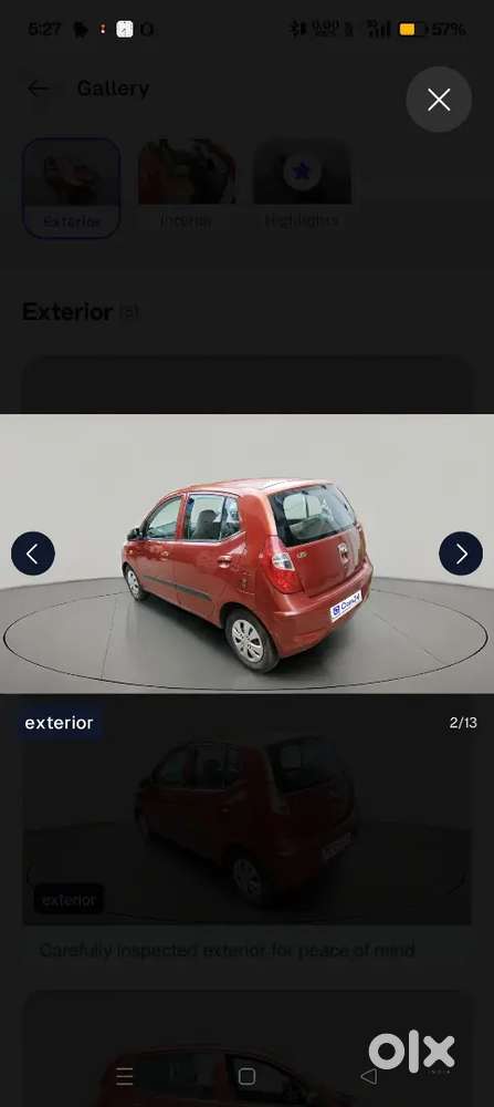 Hyundai I10 Magna Lpg 2013