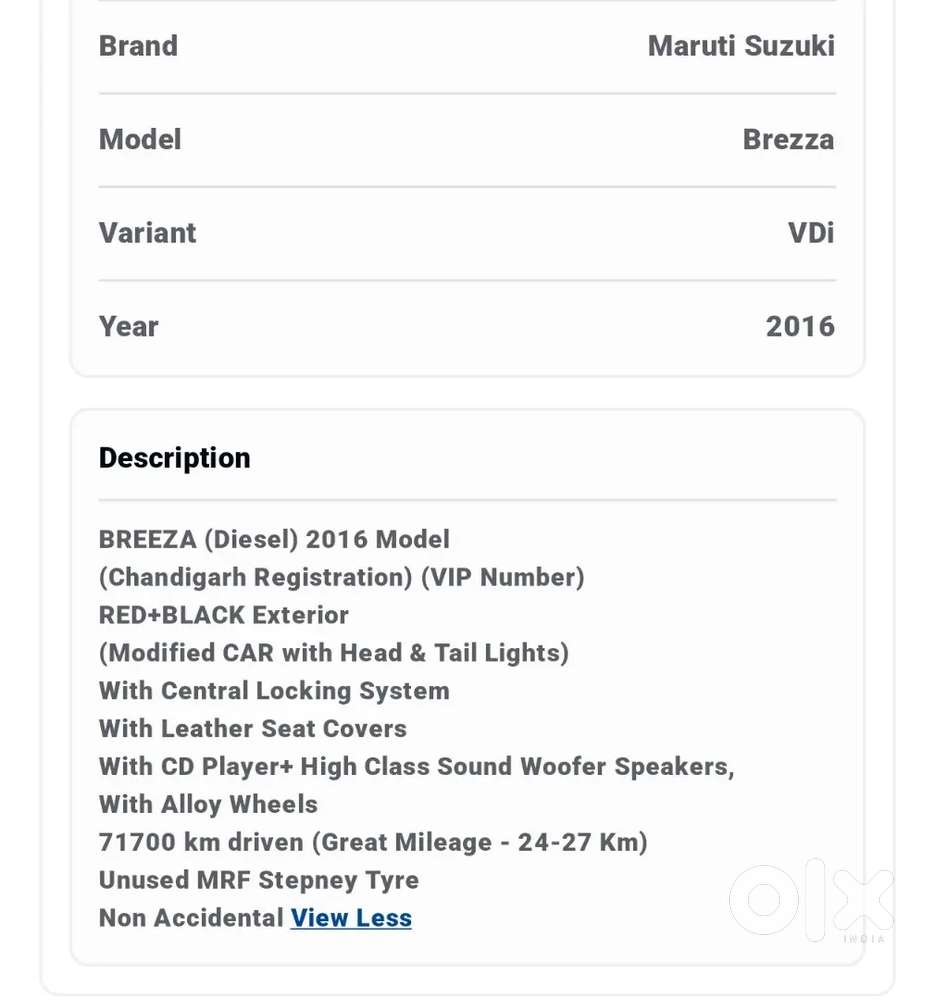Brezza - (ldi - Optional) - Diesel