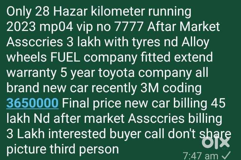 Toyota Fortuner [2021-ongoing] 2.8 2wd Diesel Mt, 2023, Diesel