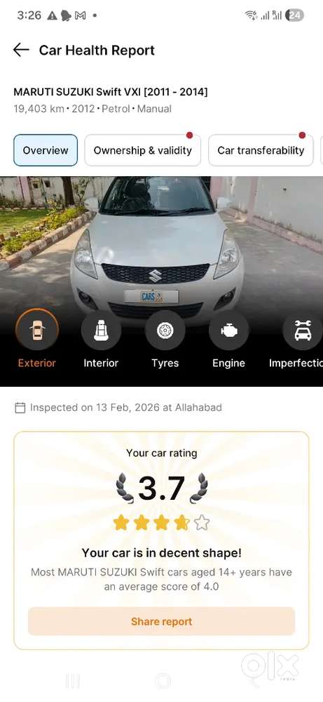 Maruti Suzuki Swift 2012 Petrol 20000 Km Driven