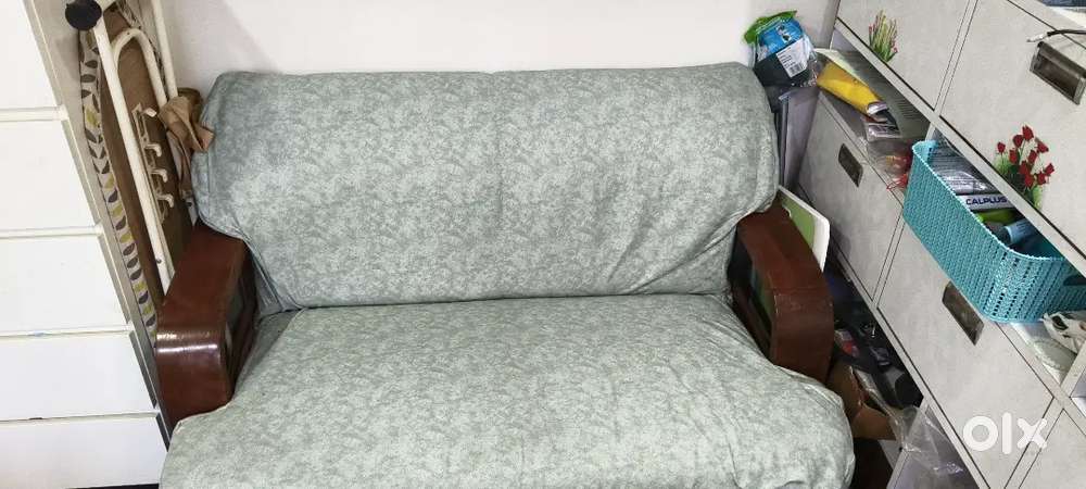 3+2 Teak wood frame Sofa set