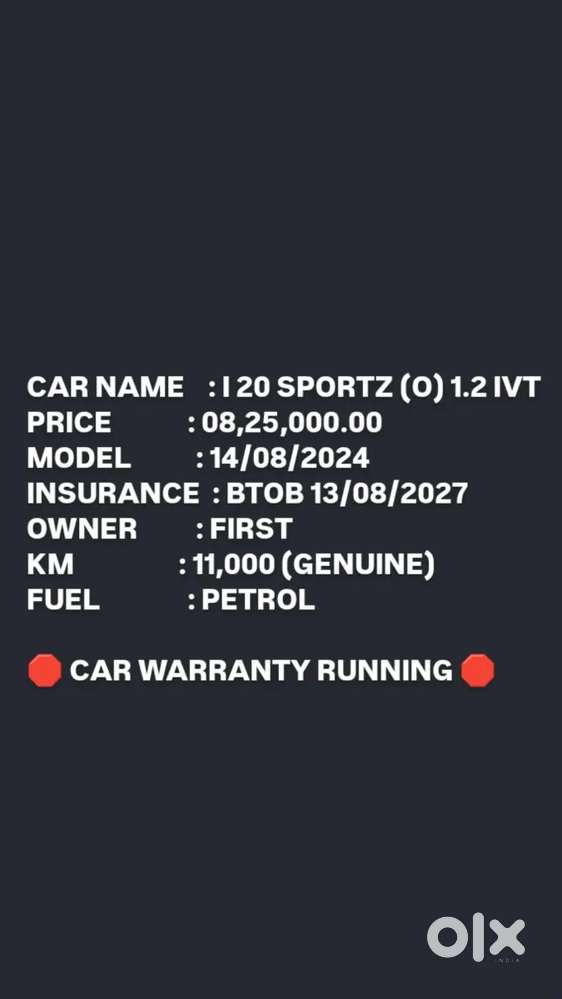 Hyundai I20 1.2 Sportz (o), 2024, Petrol