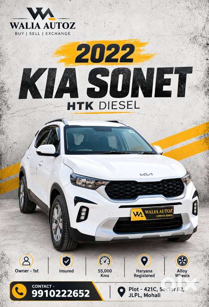 Kia Sonet Htk D, 2022, Diesel