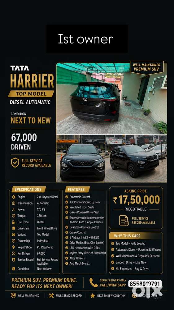 Tata Harrier Diesel Well Maintained
