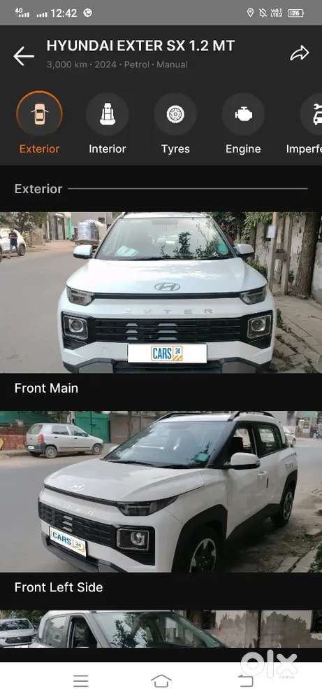 Hyundai Exter 2024 Petrol 3112 Km Driven