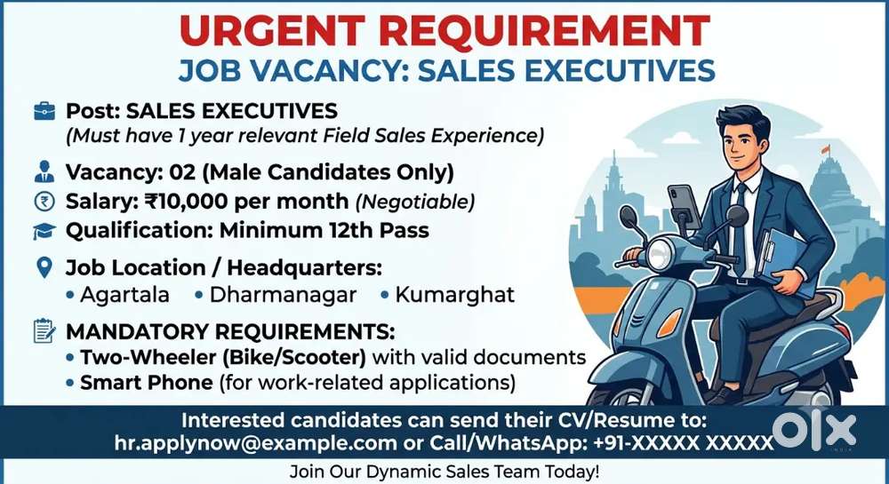Need sales executive